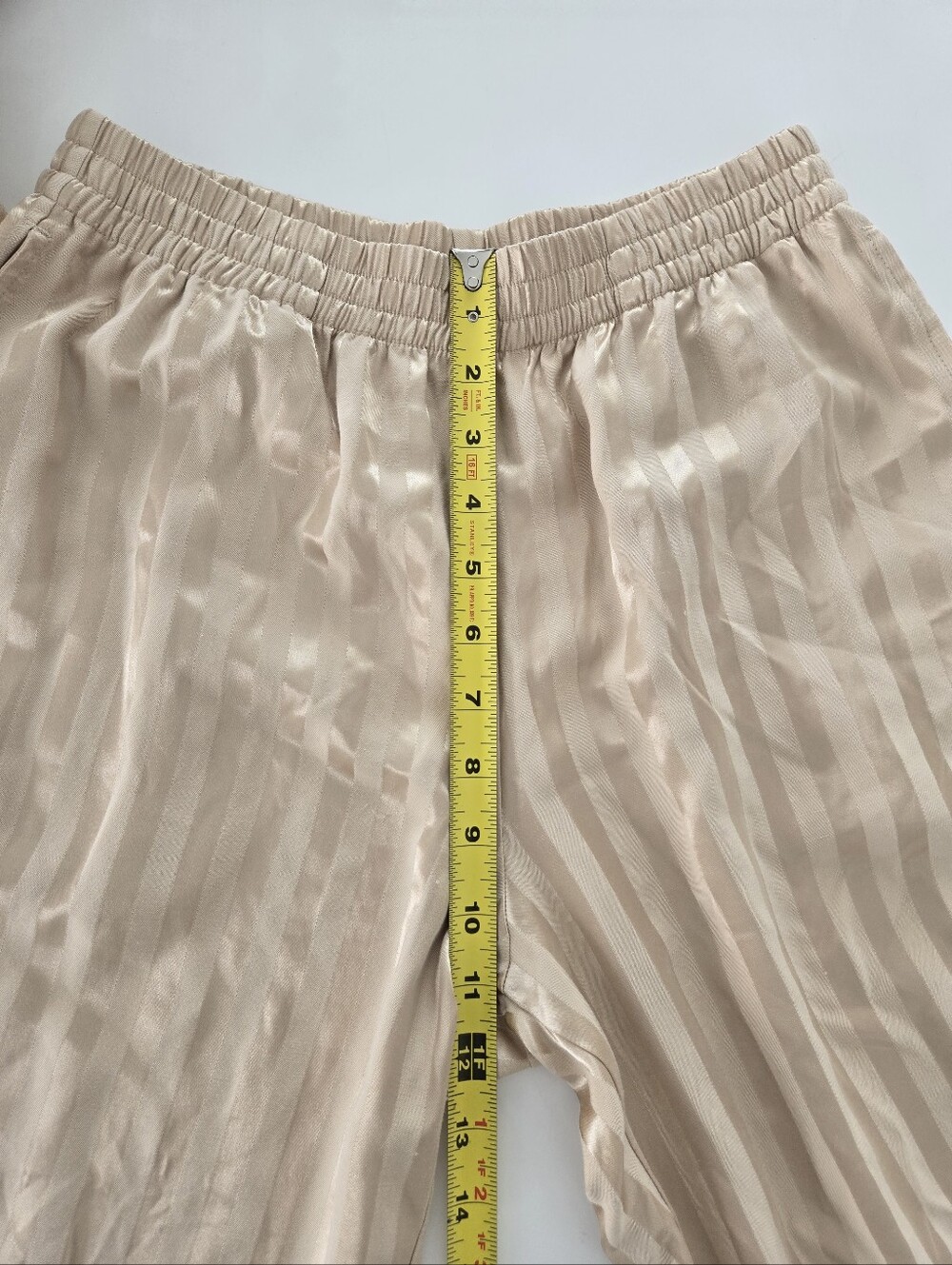 Aimer Silky Striped Pajama Set in Champagne Size Small - Picture 16 of 16